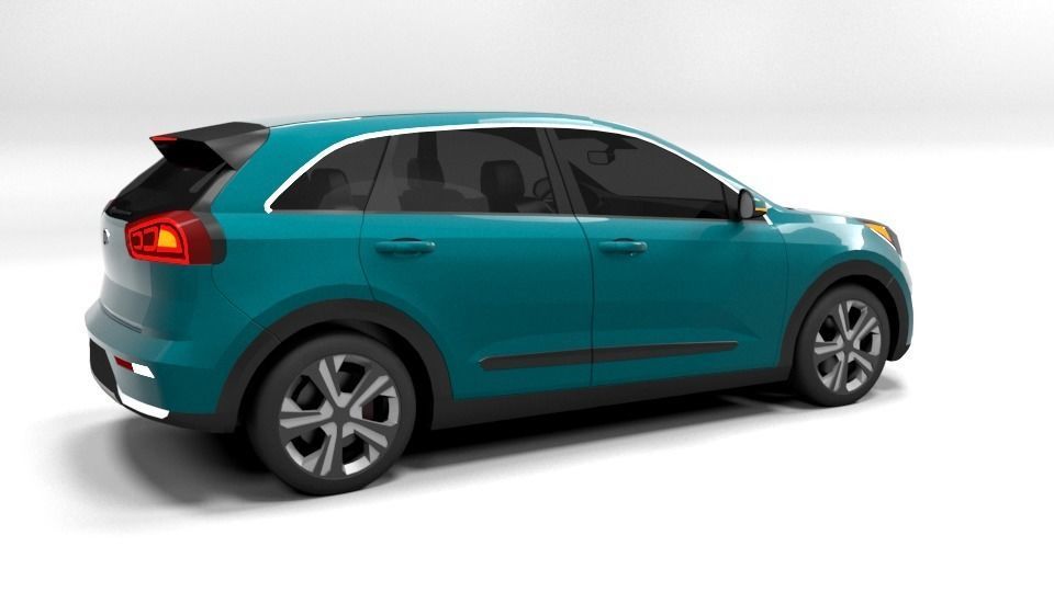 KIA NIRO LOWPOLY  Low-poly 3D model_4
