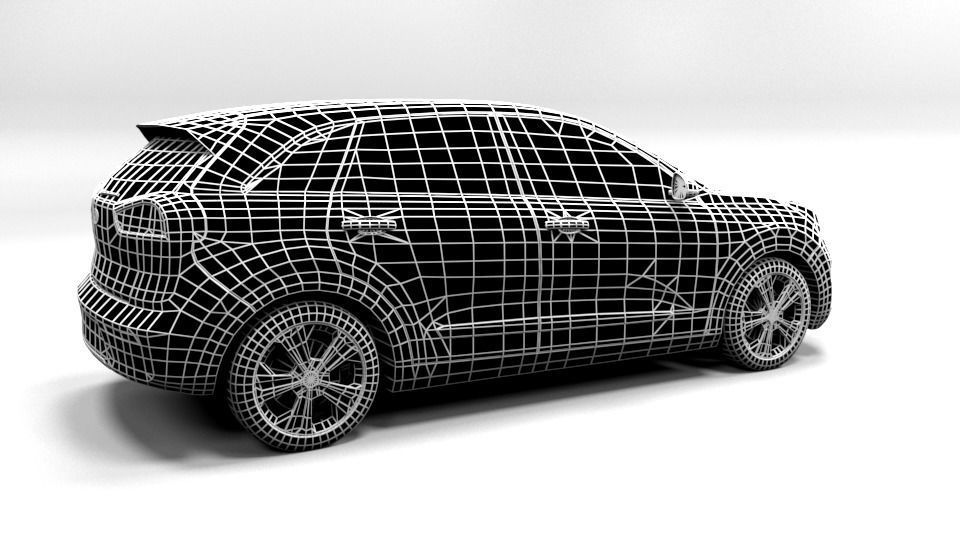 KIA NIRO LOWPOLY  Low-poly 3D model_5