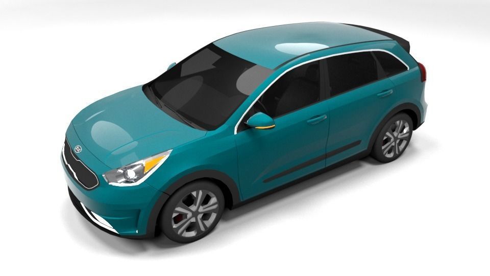 KIA NIRO LOWPOLY  Low-poly 3D model_6