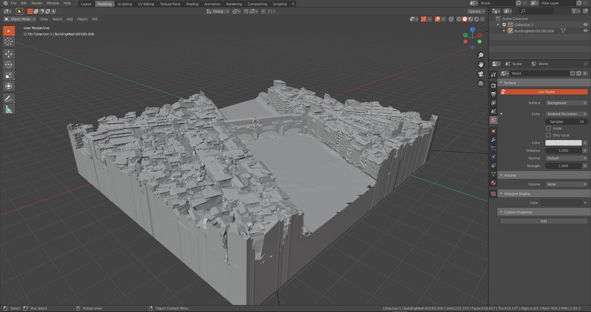 Pontevecchio Florence Italy  with texture Low-poly 3D model_12