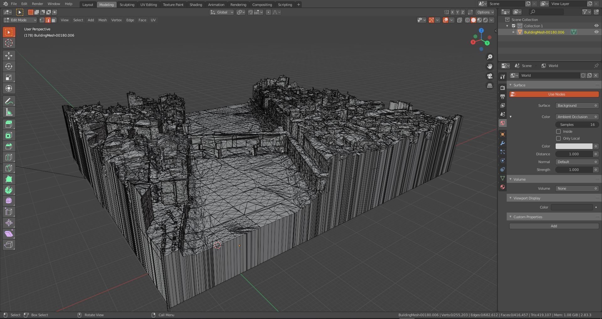 Pontevecchio Florence Italy  with texture Low-poly 3D model_9