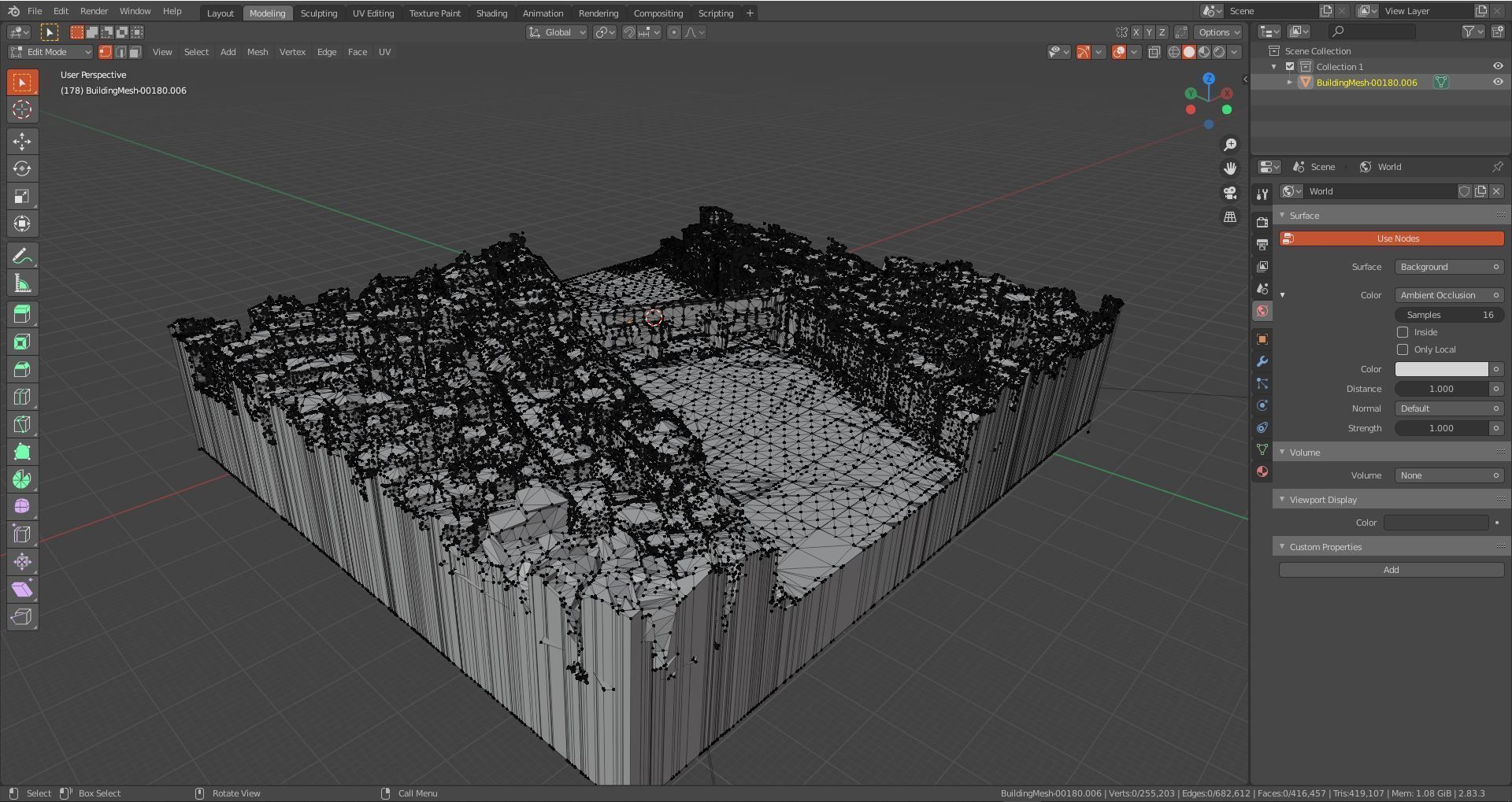 Pontevecchio Florence Italy  with texture Low-poly 3D model_10