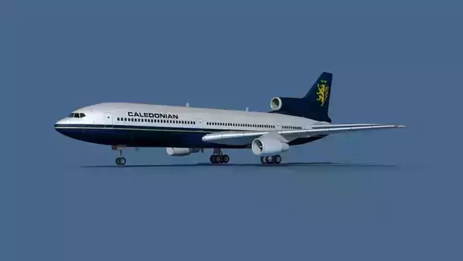 Lockheed L-1011-50 Caledonian 3D model