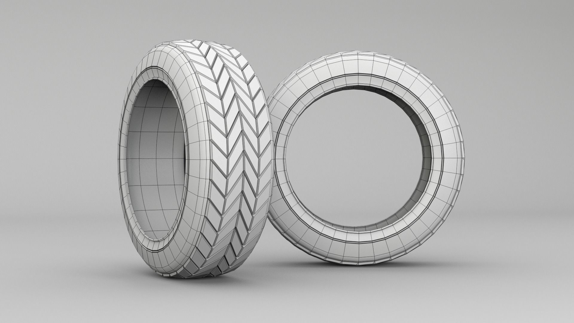 Tires Asset Low-poly 3D model_7