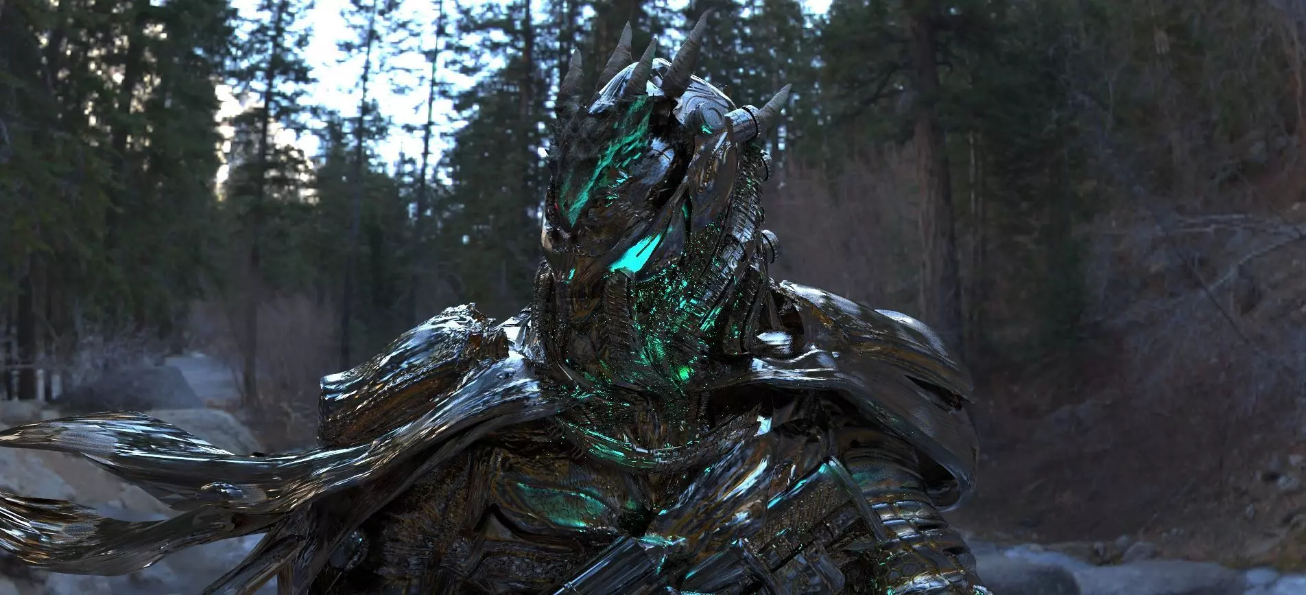 Alien Drake Bust 3D model_0