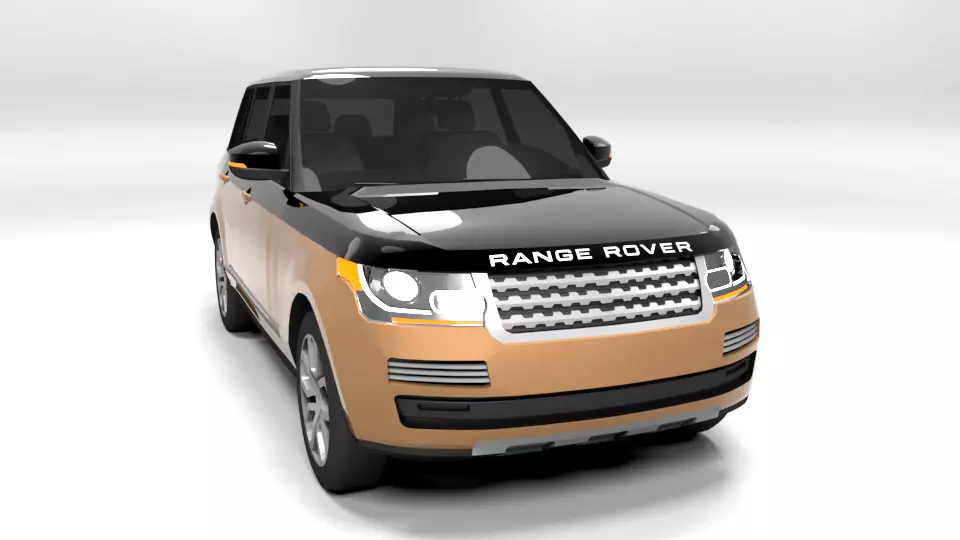 LAND ROVER RANGE LOWPOLY Low-poly 3D model