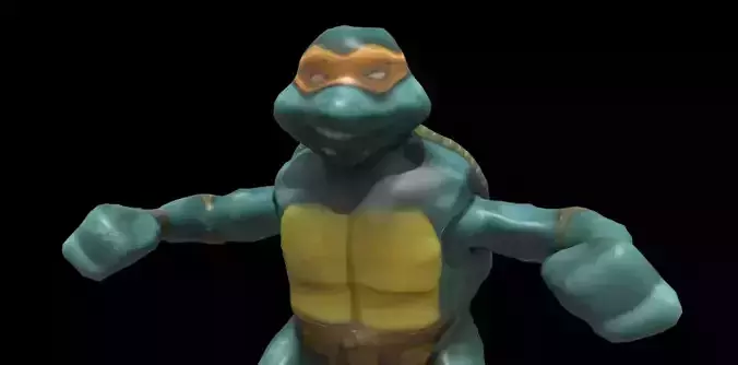 2005 Michelangelo Happy Meal McDonalds Toy TNMT