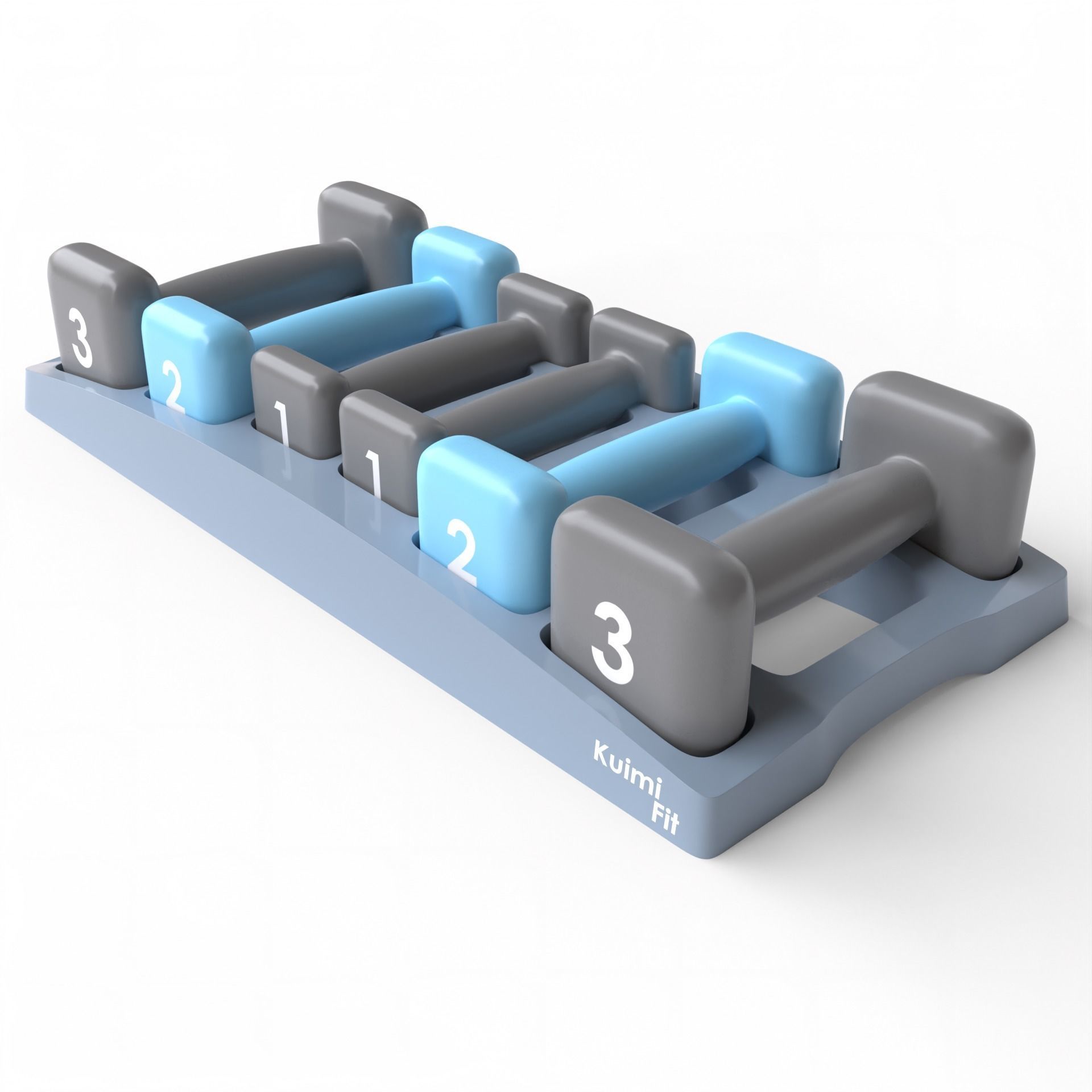 Gym Dumbbell Set 003 3D model_1