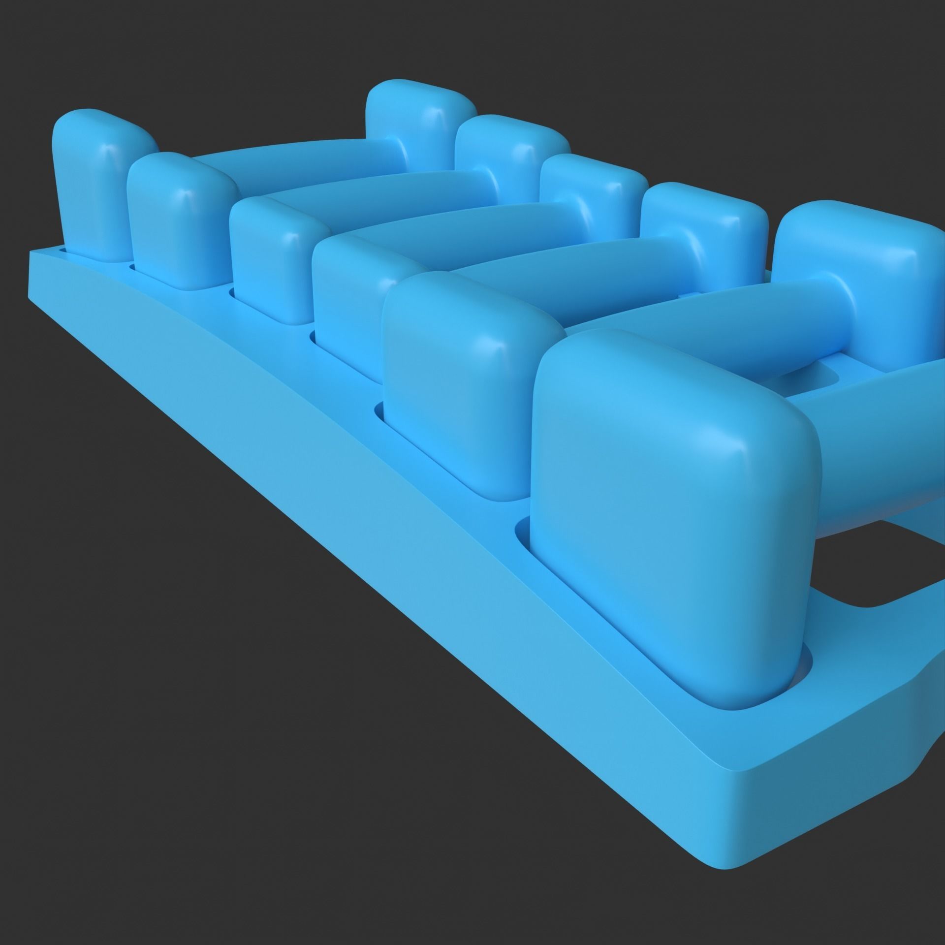 Gym Dumbbell Set 003 3D model_19