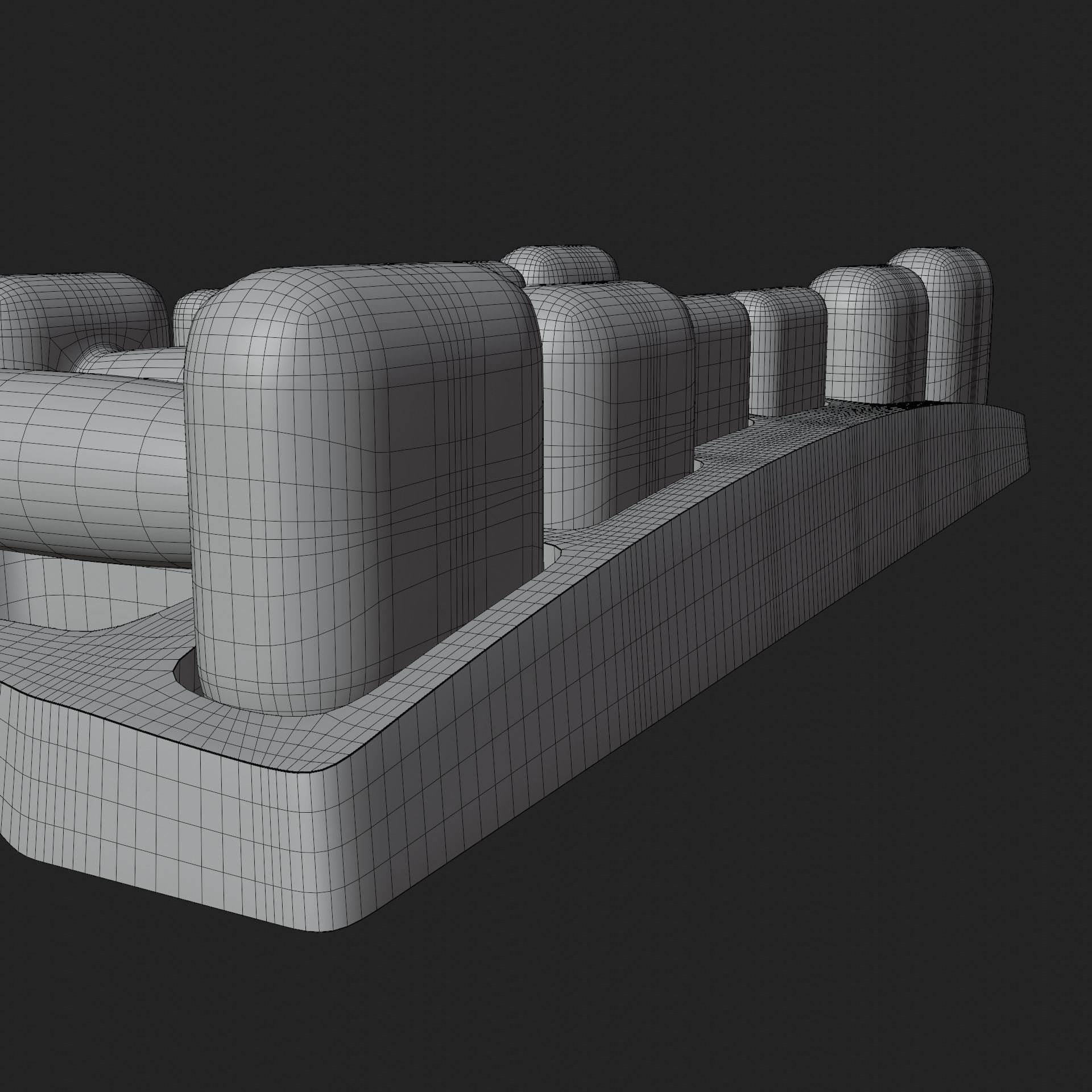 Gym Dumbbell Set 003 3D model_25