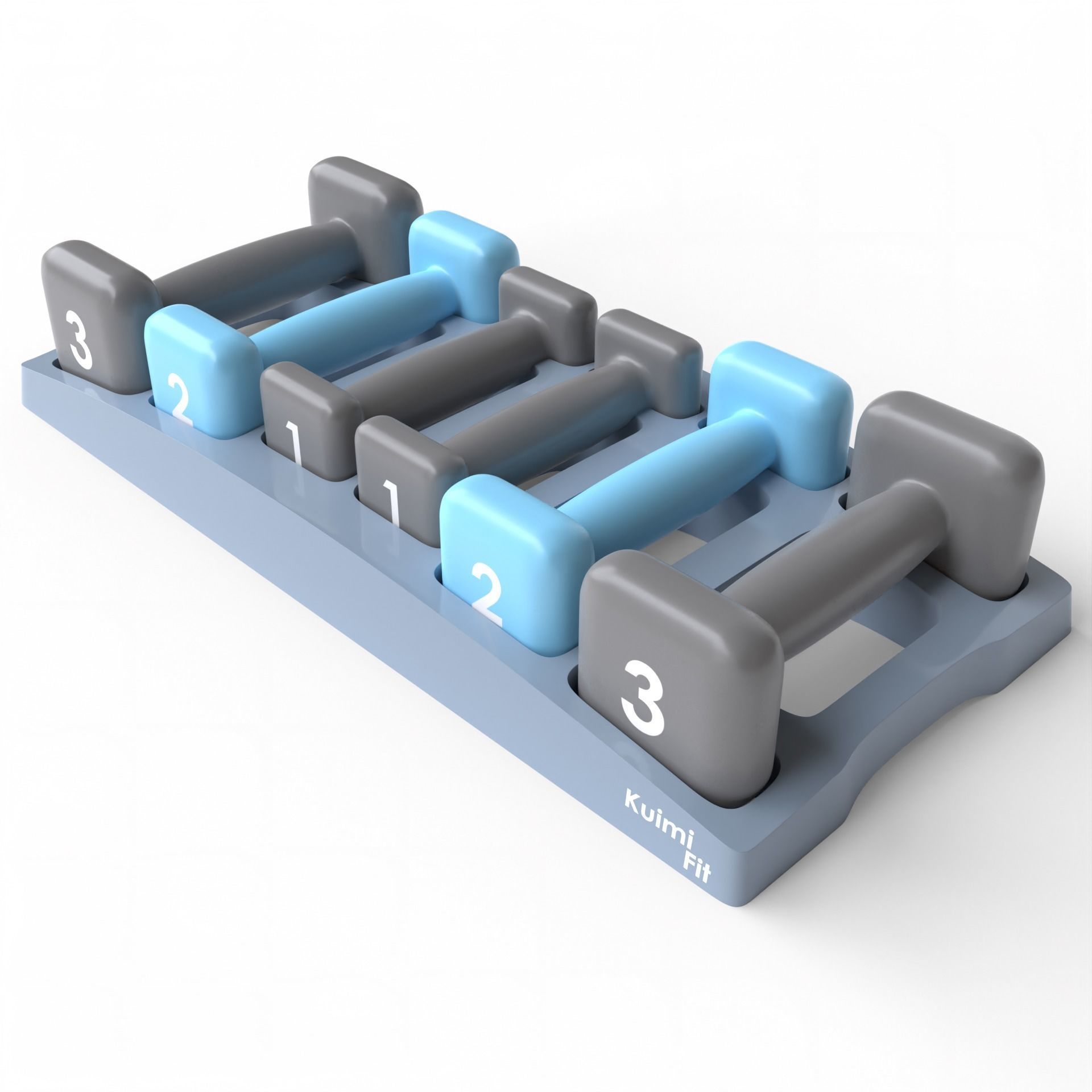 Gym Dumbbell Set 003 3D model_8