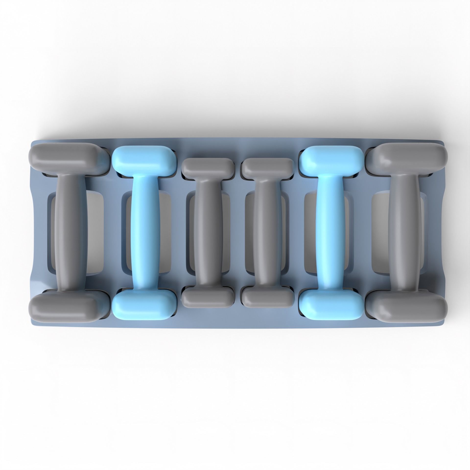 Gym Dumbbell Set 003 3D model_3