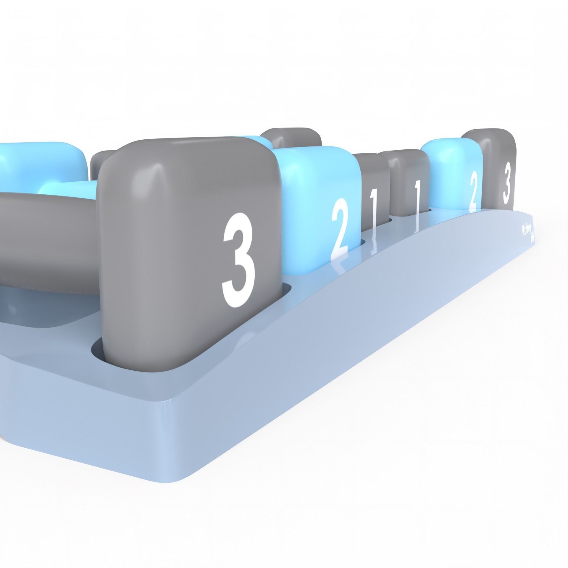 Gym Dumbbell Set 003 3D model_6