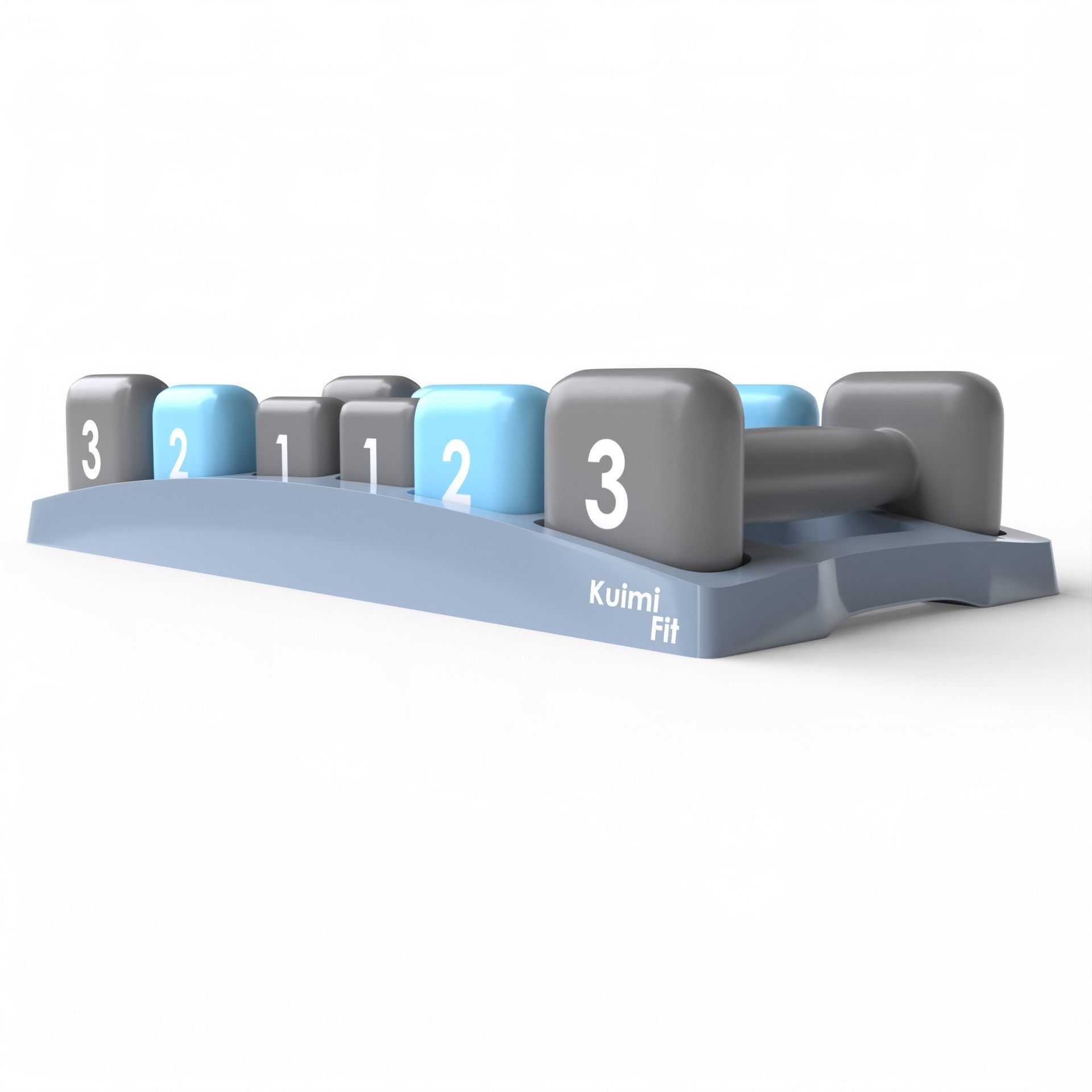 Gym Dumbbell Set 003 3D model_5