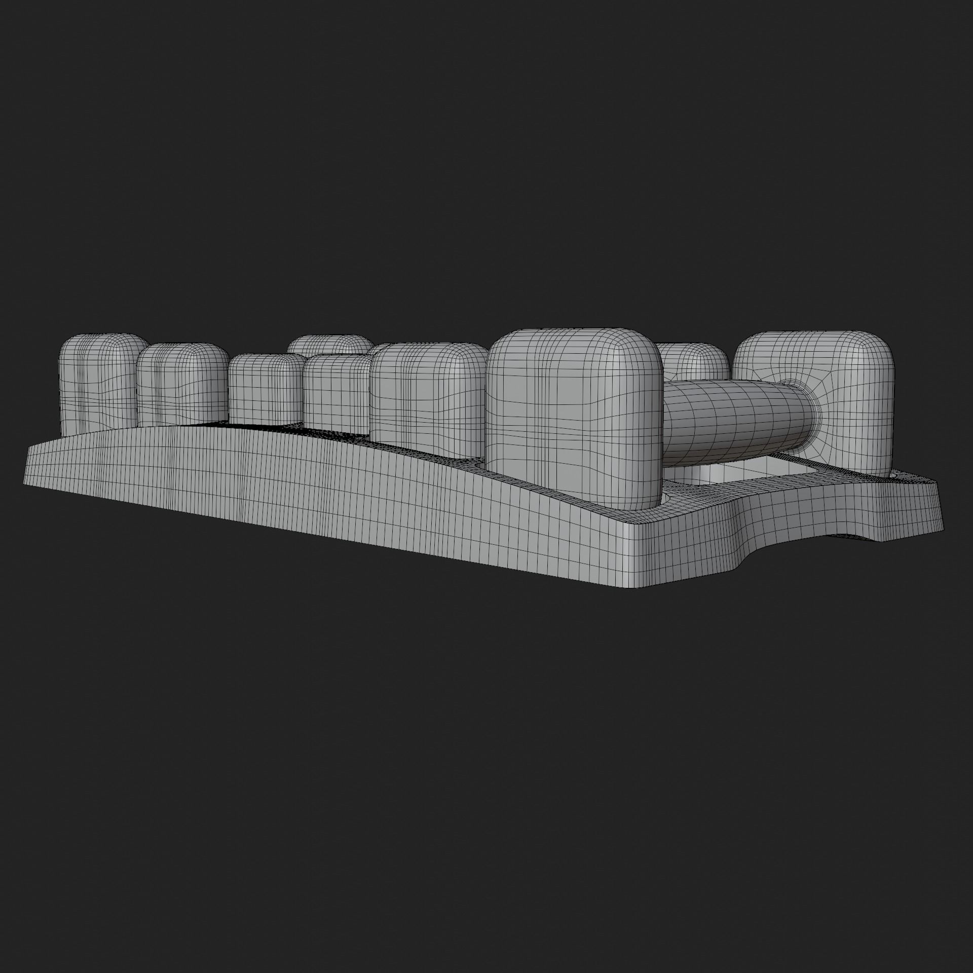 Gym Dumbbell Set 003 3D model_24