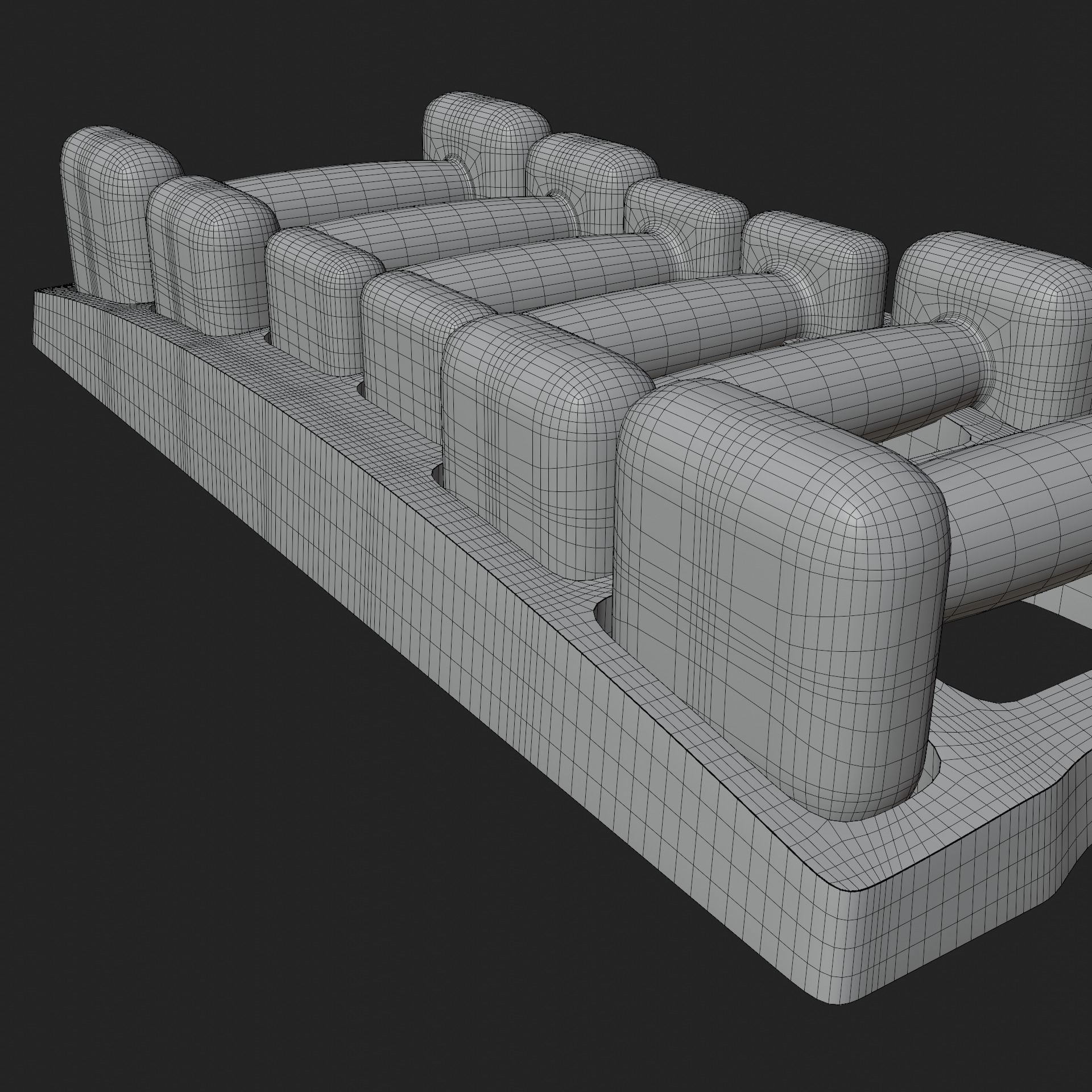 Gym Dumbbell Set 003 3D model_26