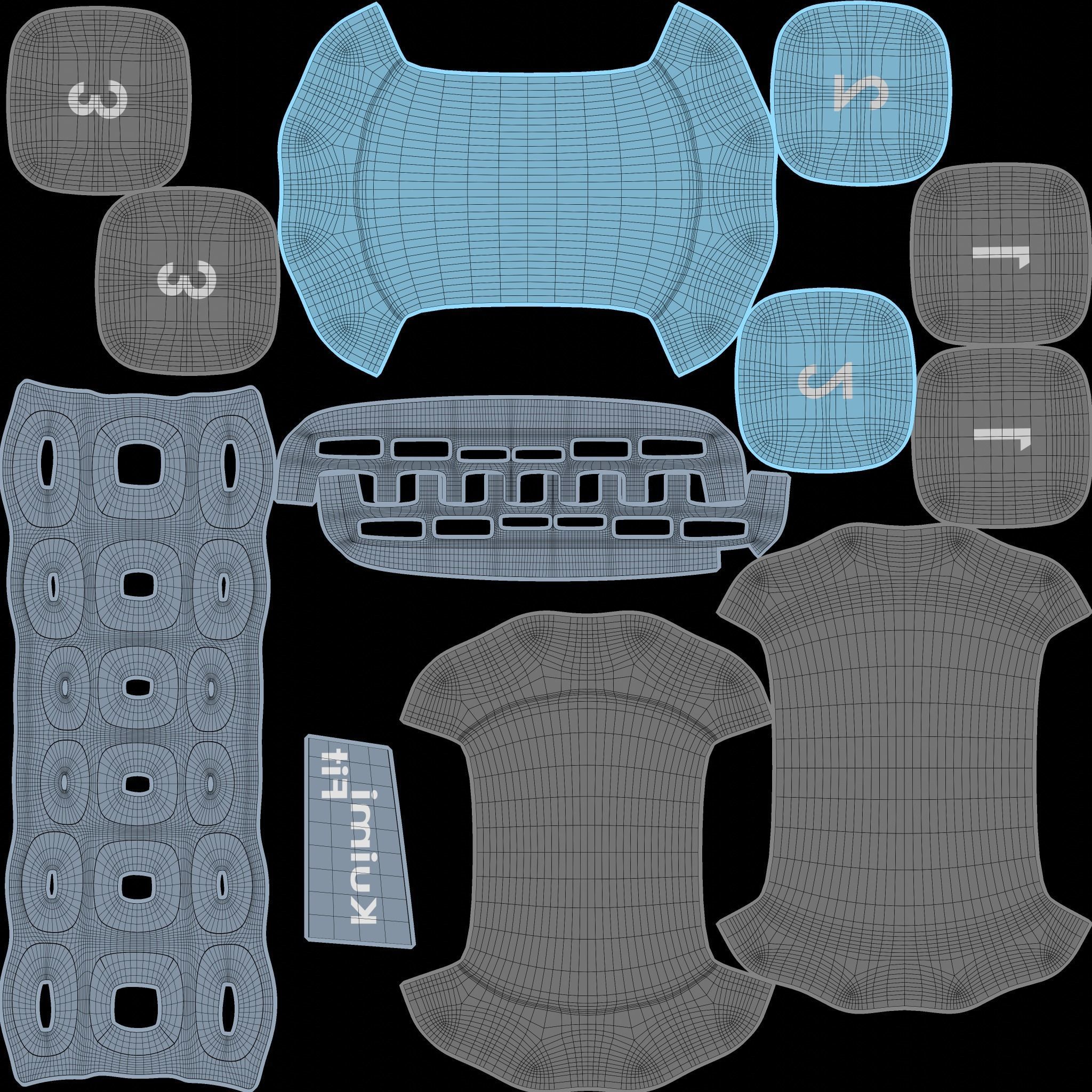 Gym Dumbbell Set 003 3D model_27