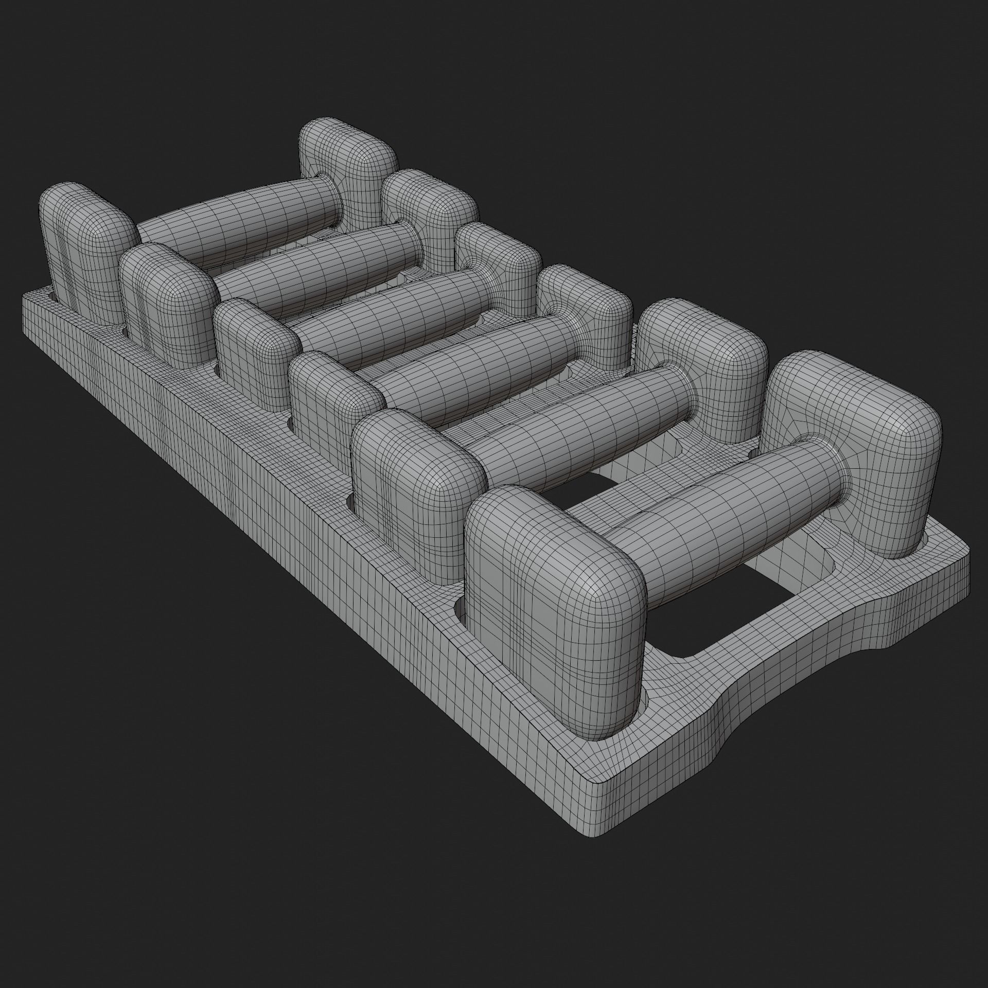 Gym Dumbbell Set 003 3D model_23