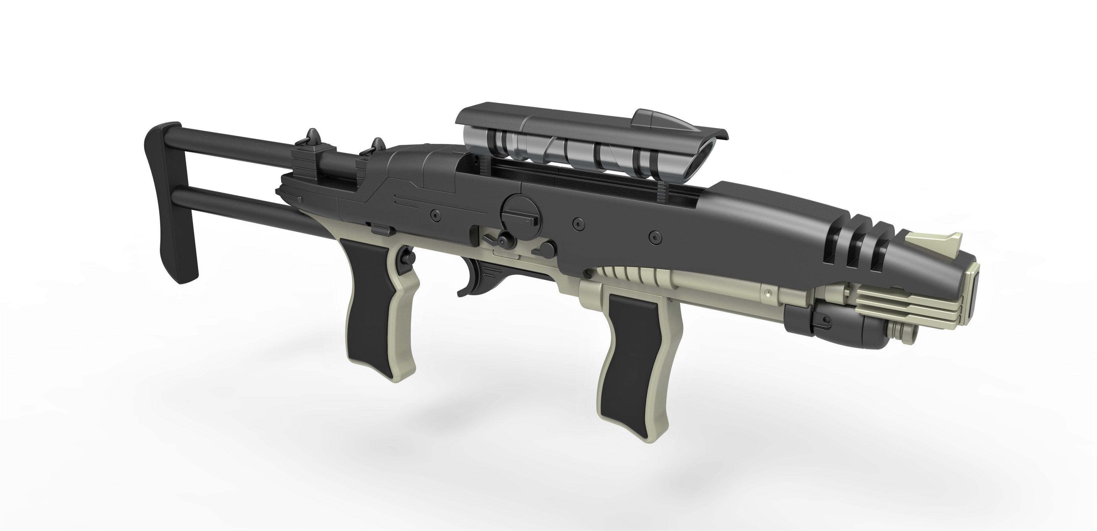 Hero MACO Particle Rifle from Star Trek Enterprise 3D model_14