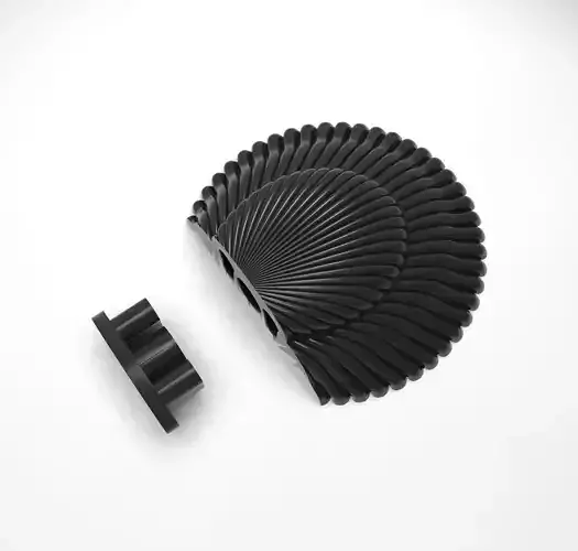 Seashell shelf 3D print model