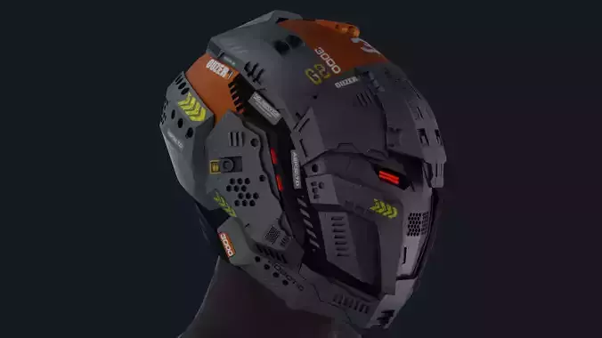Sci-Fi Helmet 3D model Sci-Fi Helmet 3D model