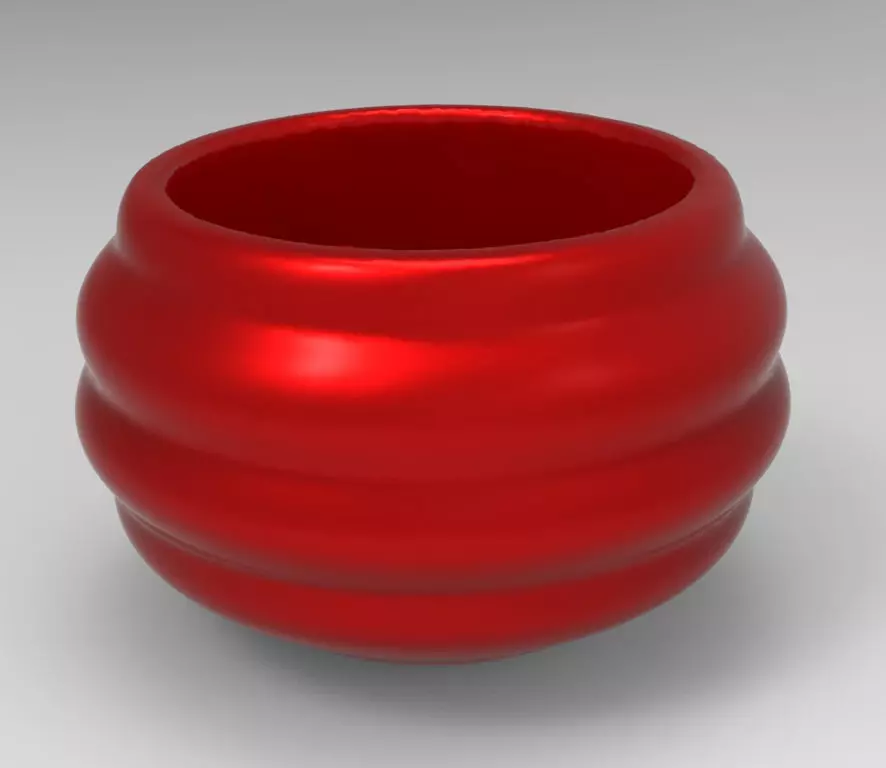 Cute Barrel Geometric Succulent 3D Printing Planter  3D print model_0