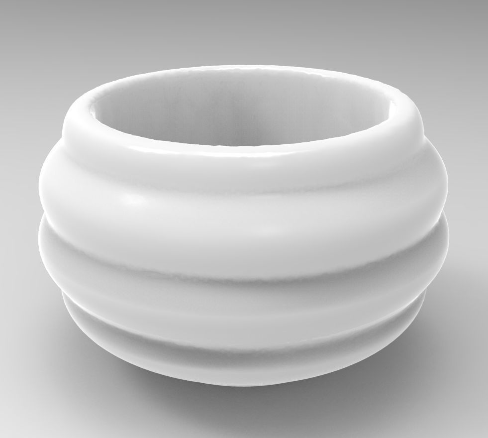 Cute Barrel Geometric Succulent 3D Printing Planter  3D print model_1