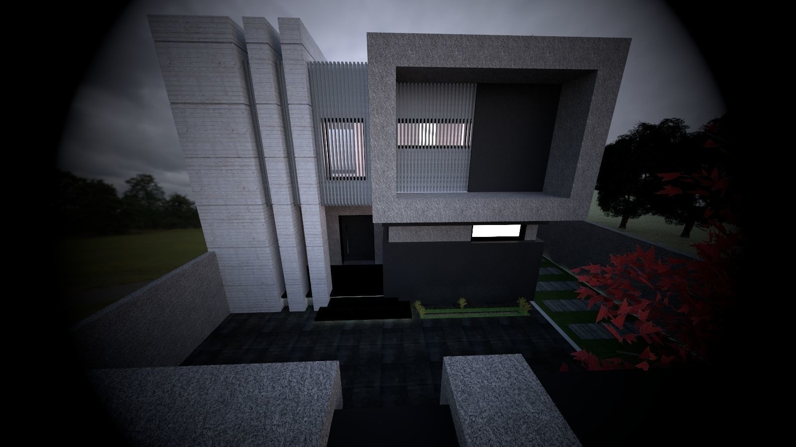 modern house 3D model_2