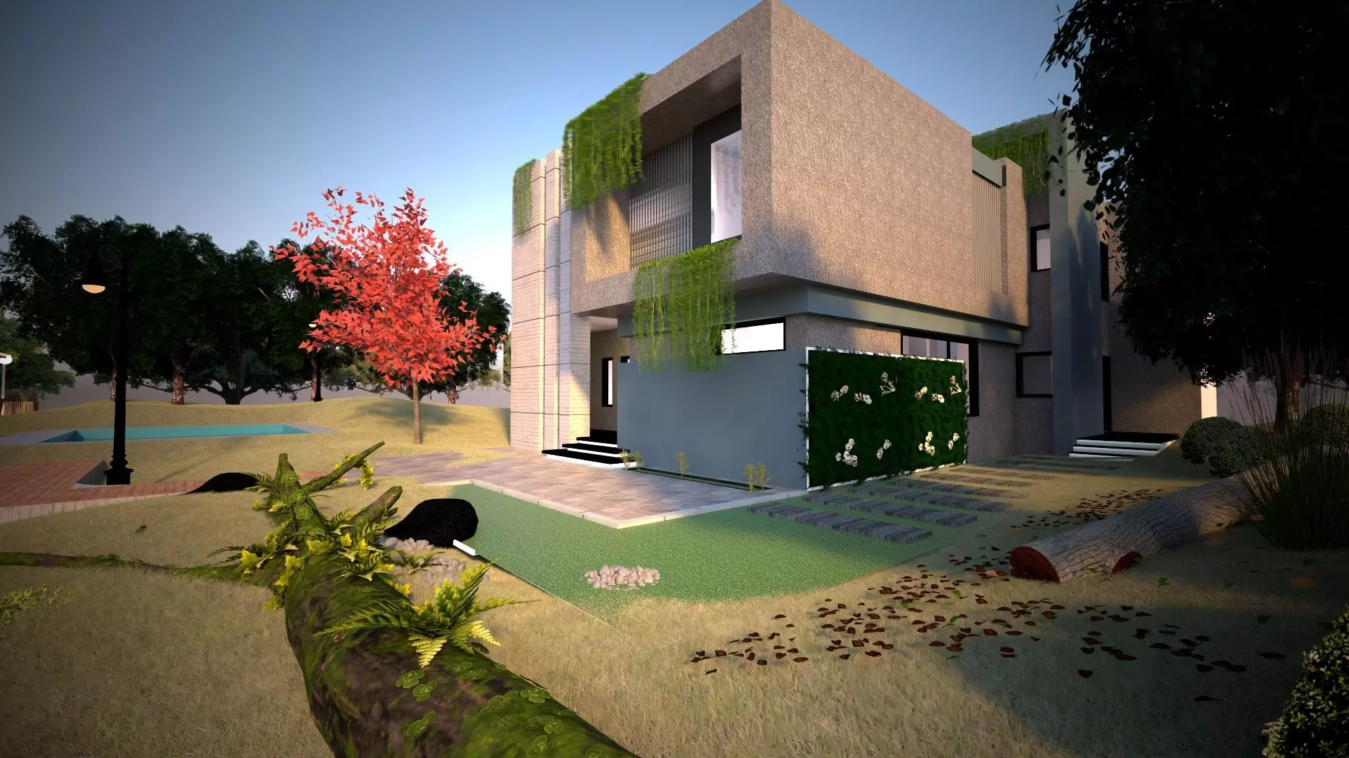 modern house 3D model_0