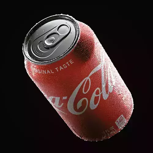 Coca Cola Drink Can Low-poly 3D model
