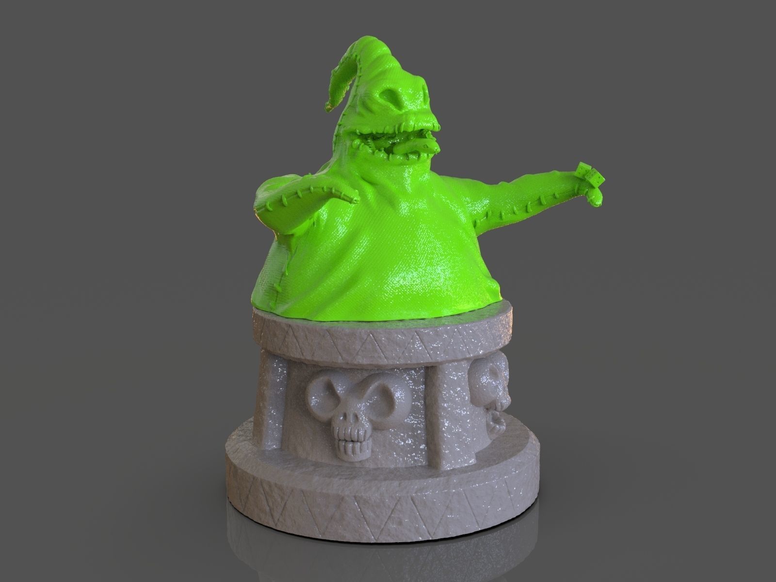 Oogie Boogie Bust 3D print model_7
