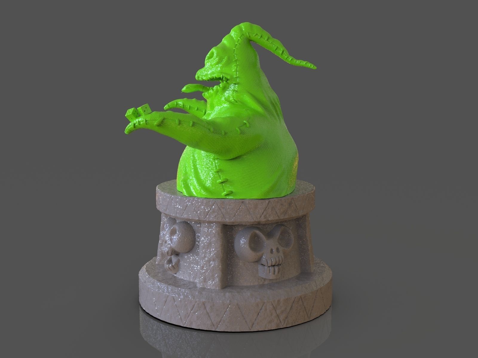 Oogie Boogie Bust 3D print model_2