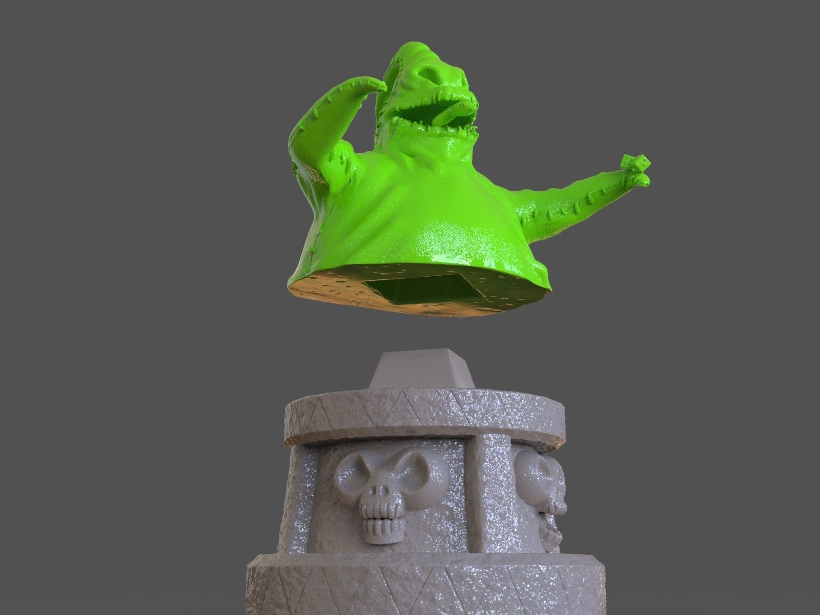 Oogie Boogie Bust 3D print model_17