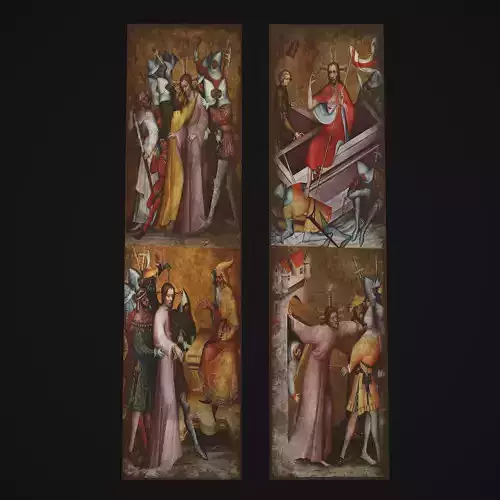 Medieval Church Paintings One and Two 3D Model Collection