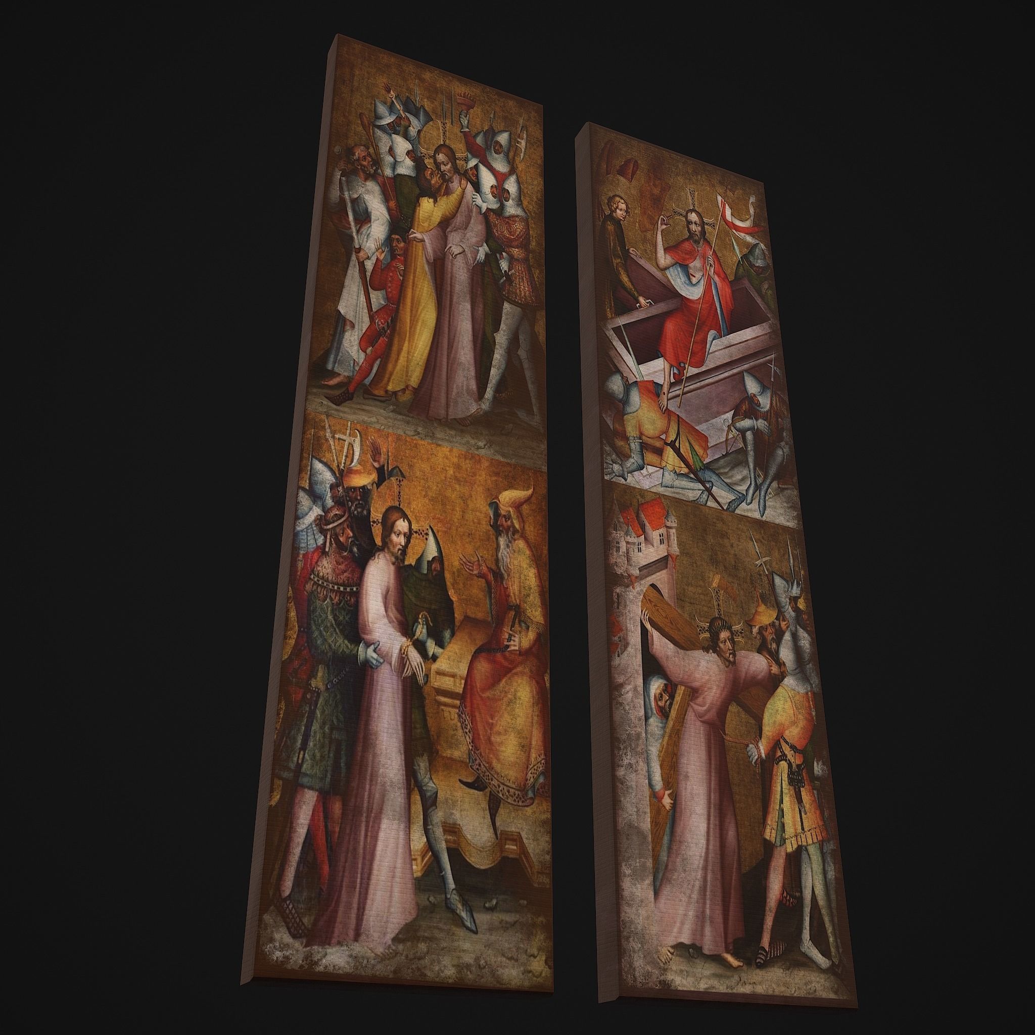 Medieval Church Paintings One and Two 3D Model Collection_3