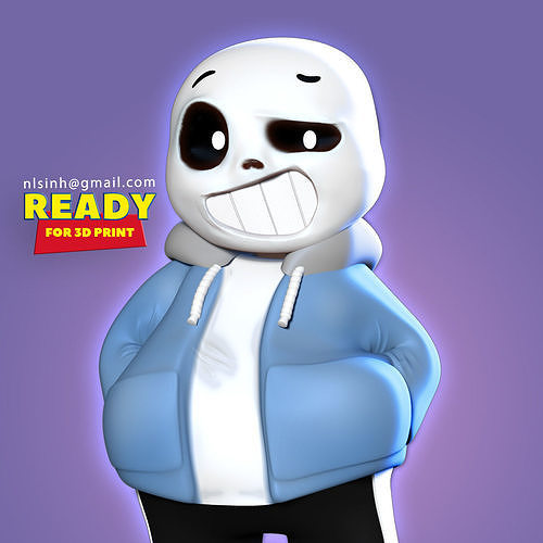 Sans - Undertale Fanart 3D print model