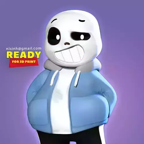 Sans - Undertale Fanart 3D print model