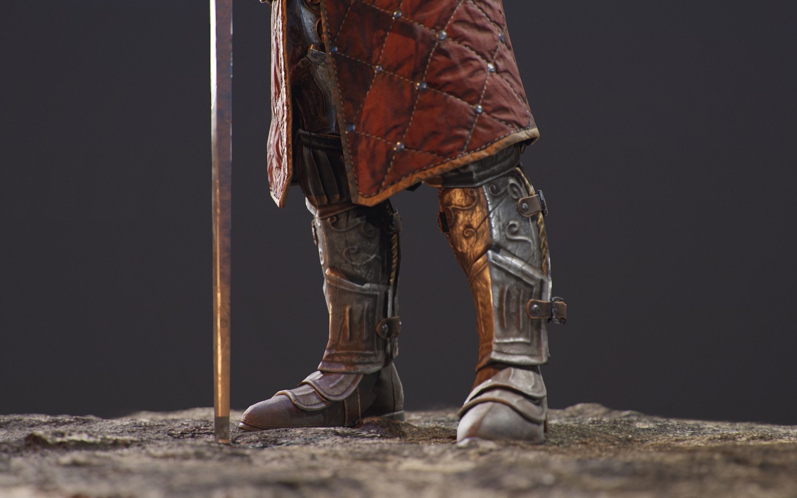 Knight Errant Low-poly 3D model_20