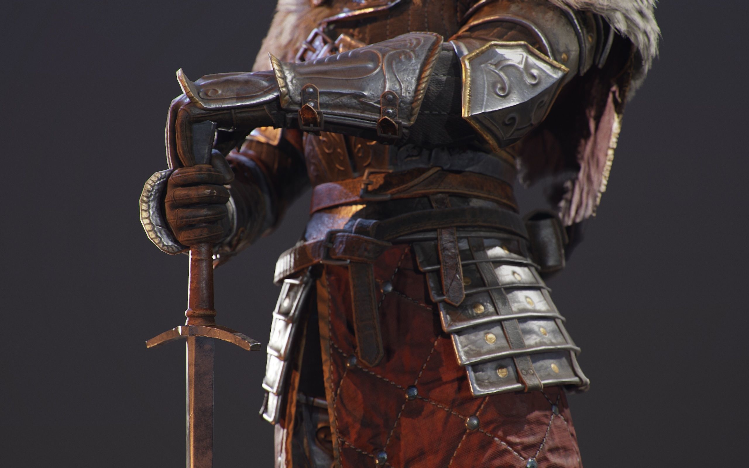 Knight Errant Low-poly 3D model_21