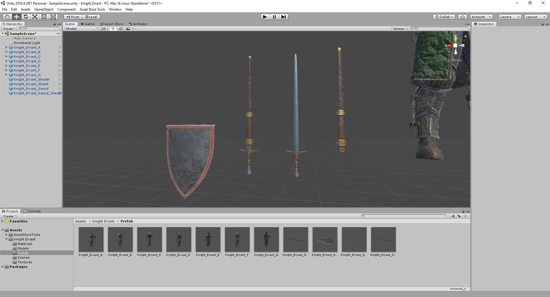 Knight Errant Low-poly 3D model_44