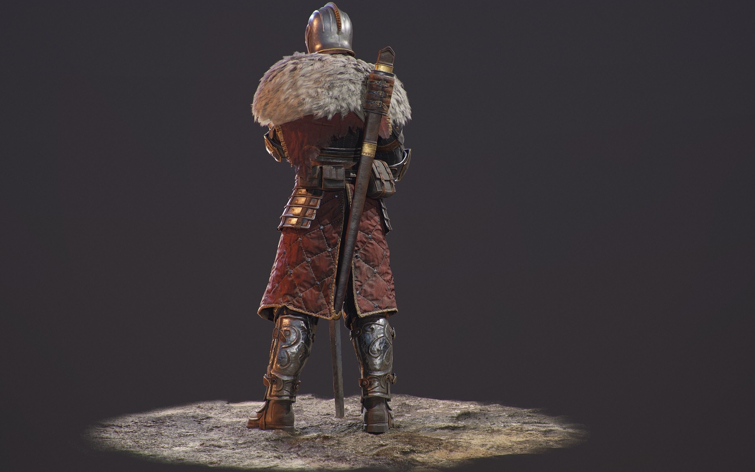 Knight Errant Low-poly 3D model_15