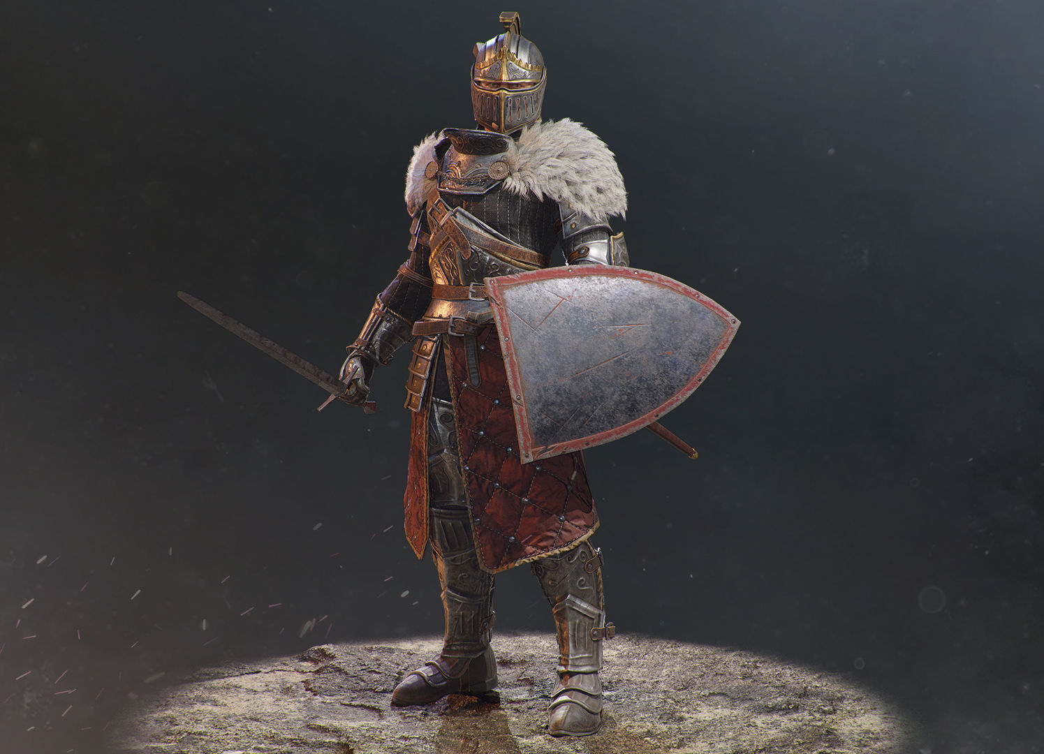 Knight Errant Low-poly 3D model_29