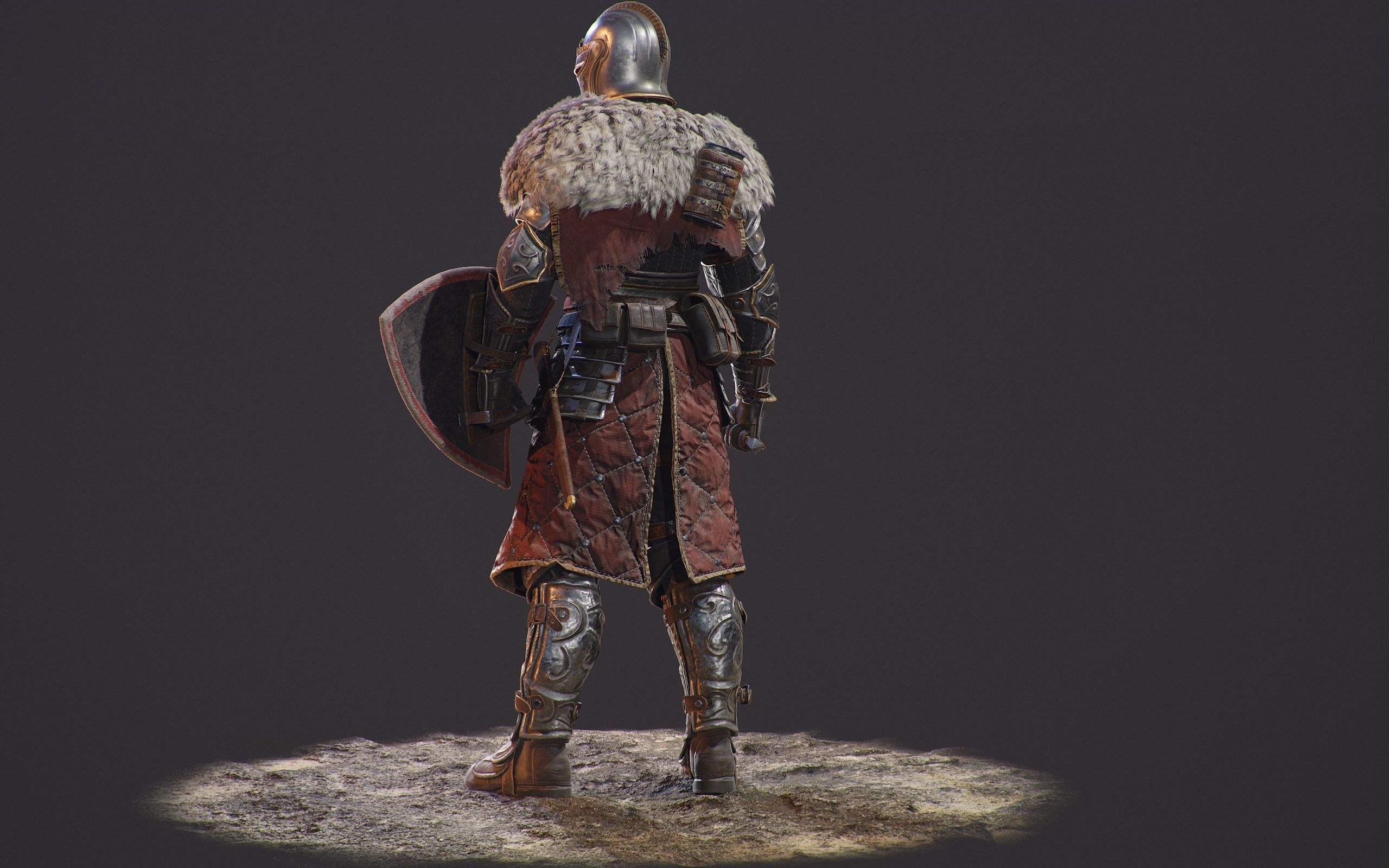 Knight Errant Low-poly 3D model_10