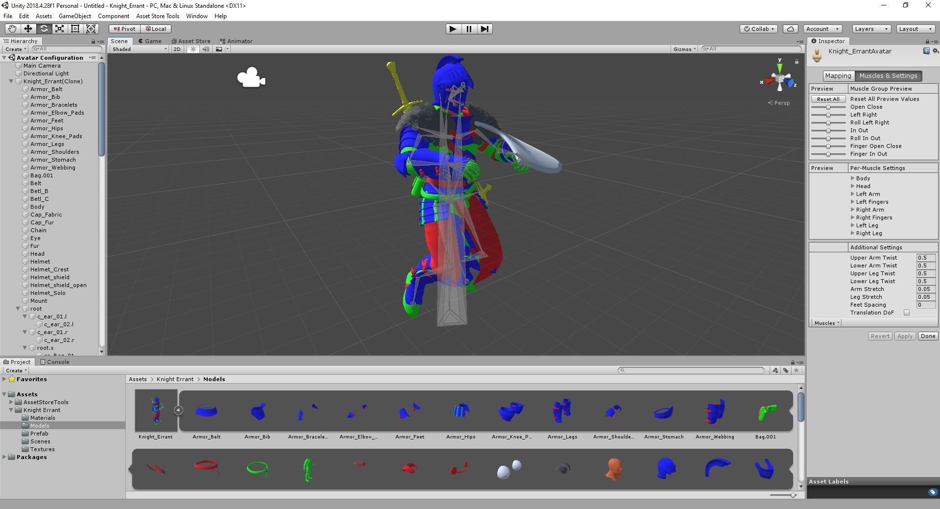 Knight Errant Low-poly 3D model_40