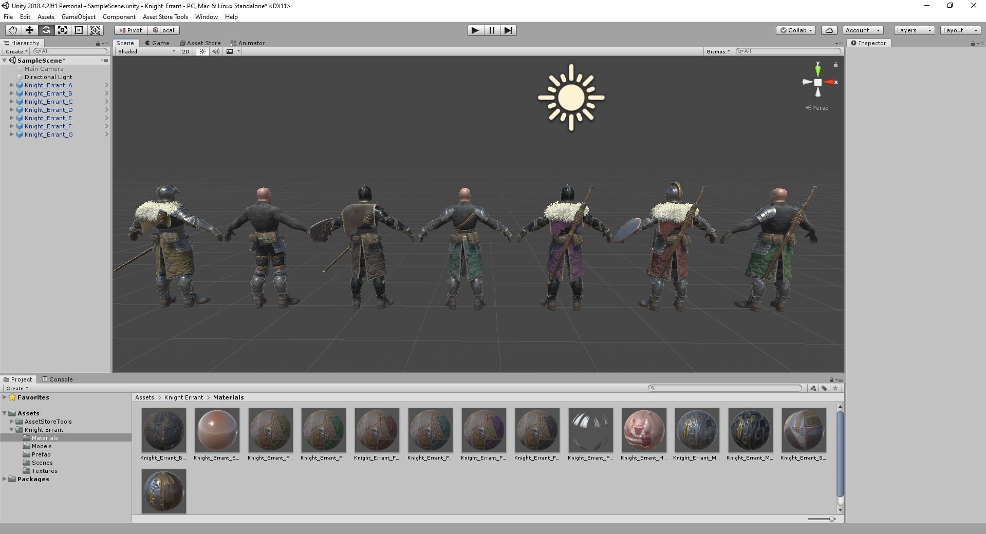 Knight Errant Low-poly 3D model_39