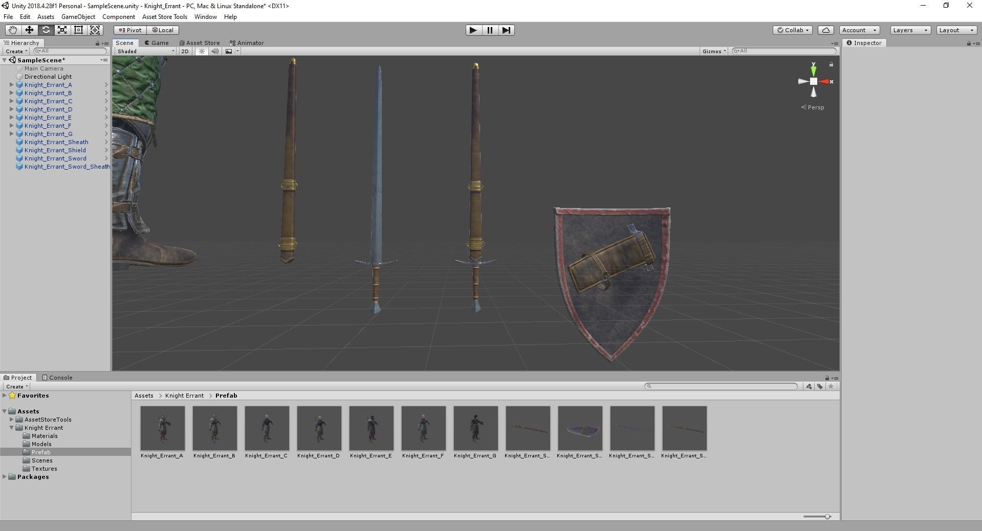 Knight Errant Low-poly 3D model_41