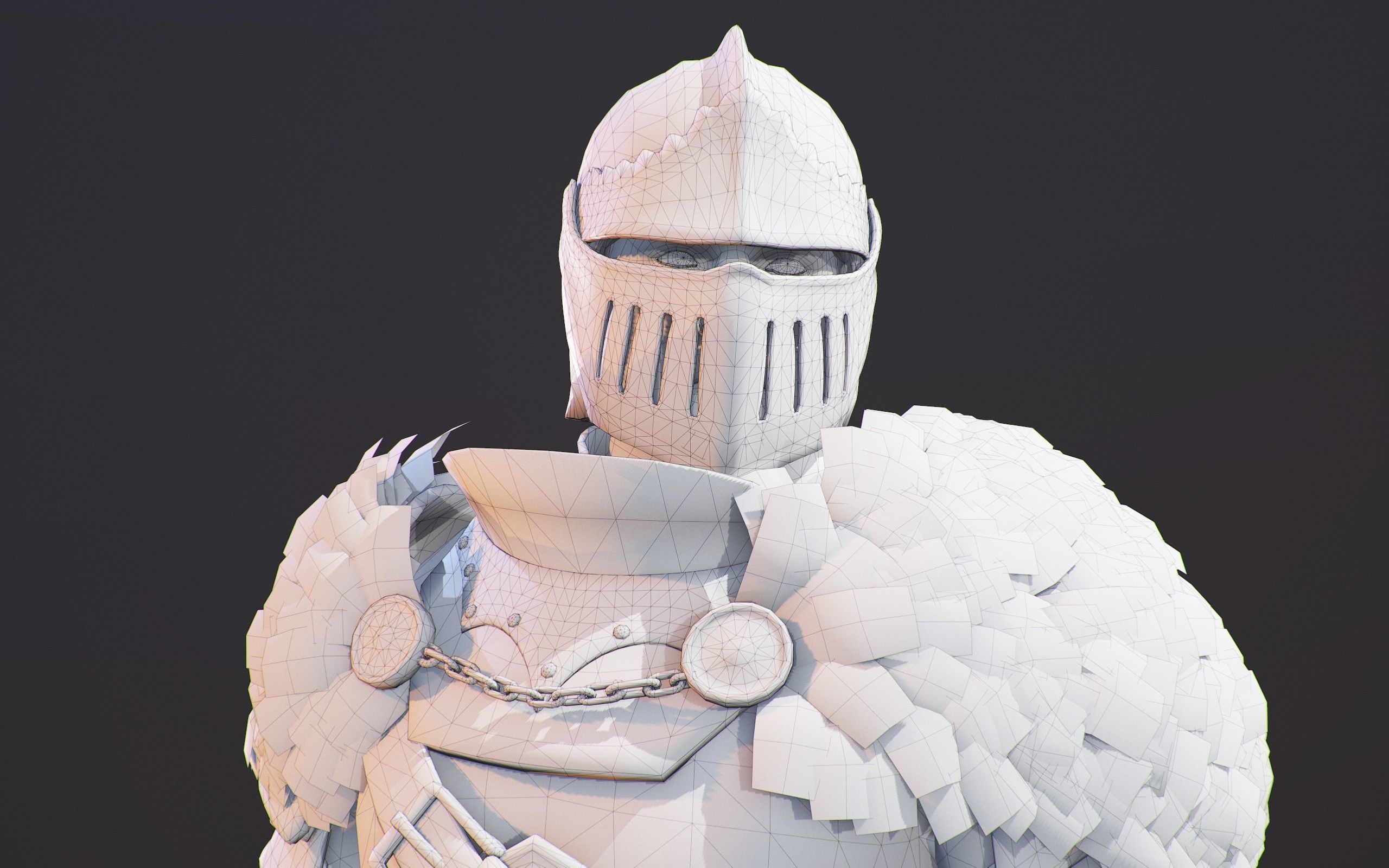 Knight Errant Low-poly 3D model_28