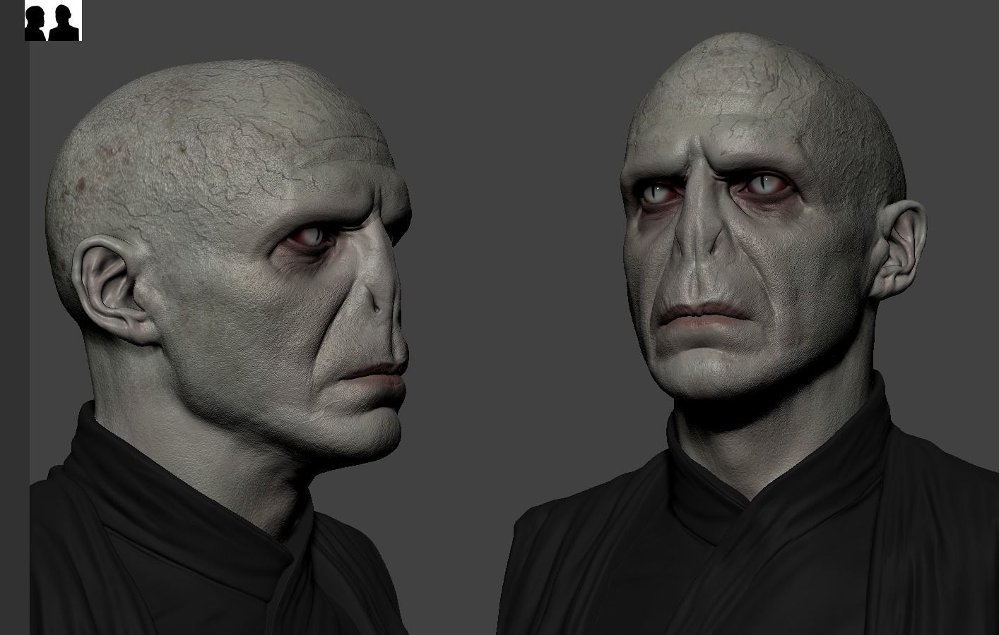 Lord Voldemort 3D print model_19