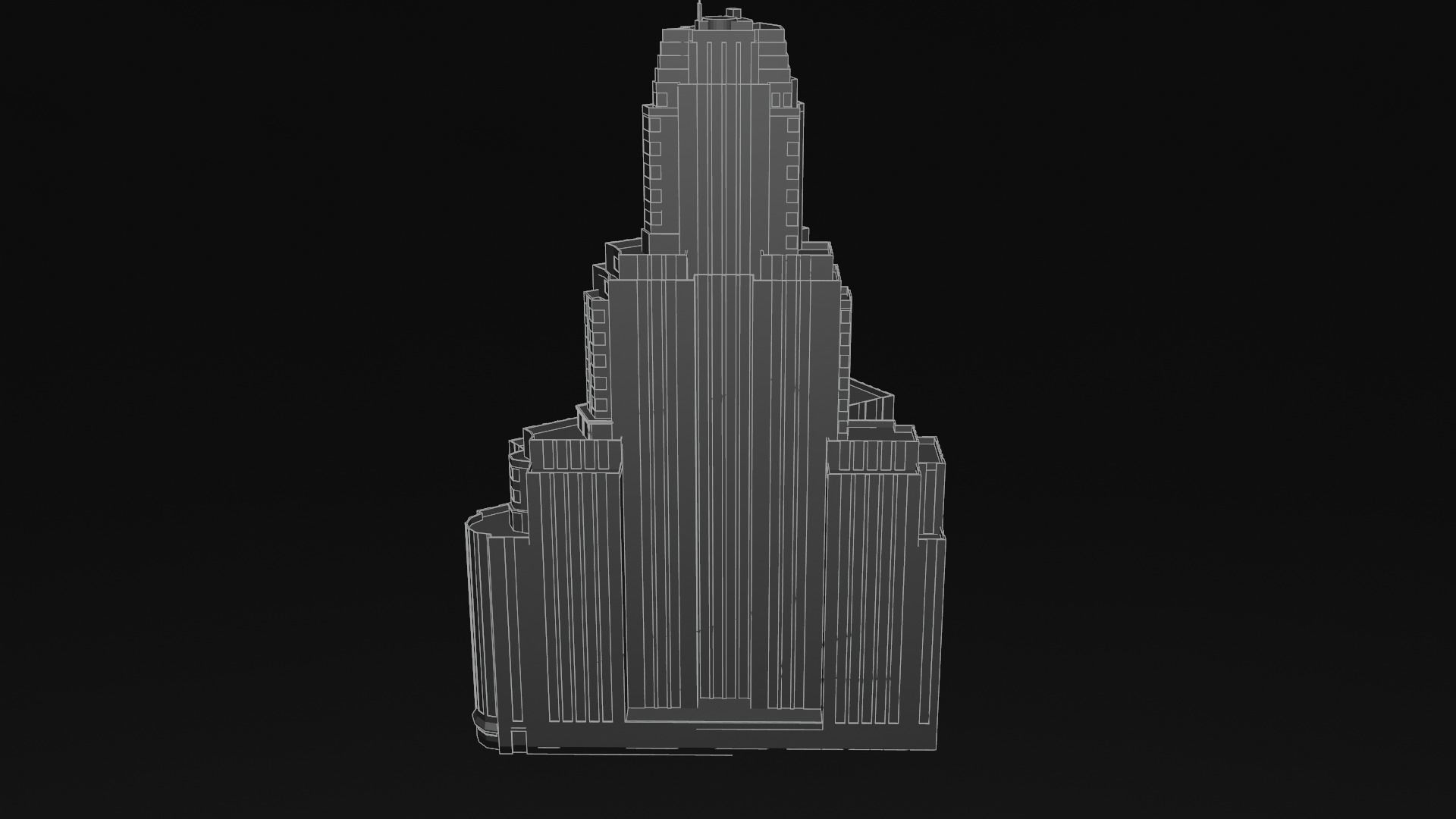 Kavanagh Building Low-poly 3D model_21