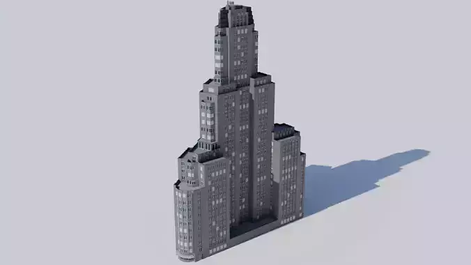 Kavanagh Building Low-poly 3D model